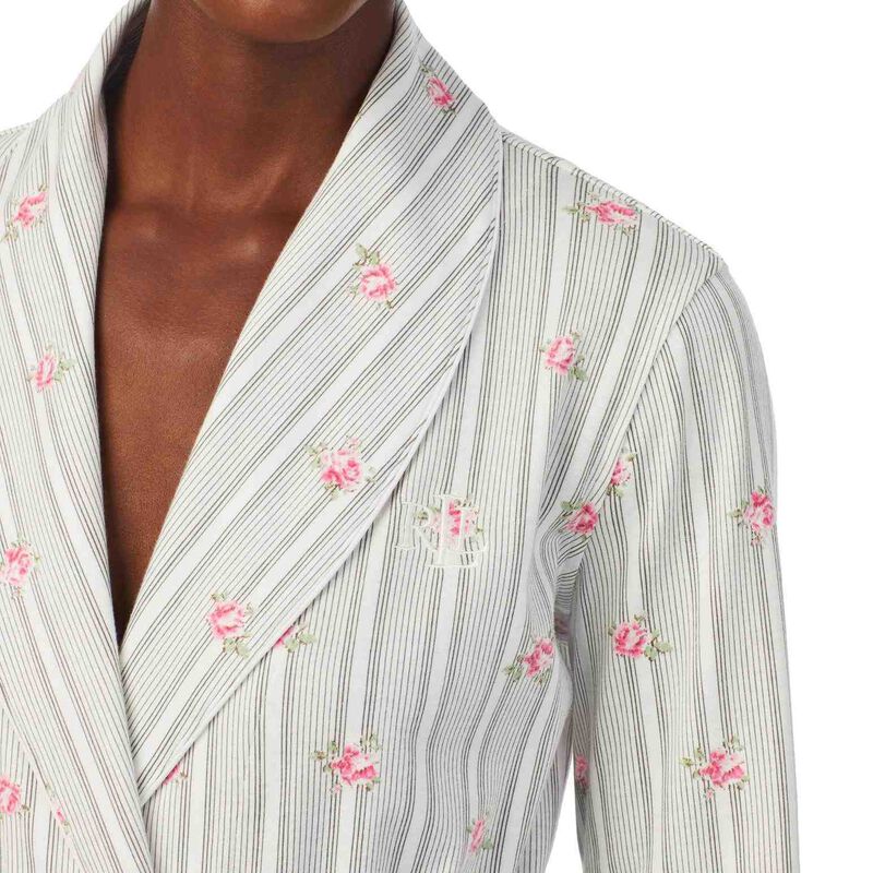 Lauren Ralph Lauren Cotton Interlock Shawl Collar Robe image number 2